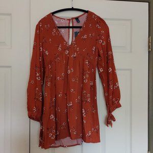 Orange Floral Tunic